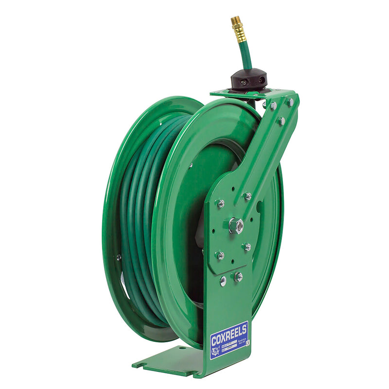 P-NPL-350 by Coxreels | Nitro-Pro Series | 300 PSI Spring Driven Hose Reel for Nitrogen | 3/8" Hose ID, 3/8" FNPT Inlet | Steel | 50ft Capacity, Hose Not Included