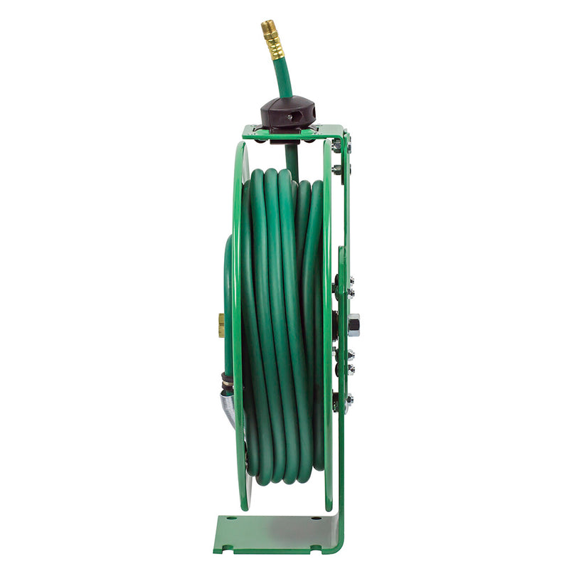 P-NPL-350 by Coxreels | Nitro-Pro Series | 300 PSI Spring Driven Hose Reel for Nitrogen | 3/8" Hose ID, 3/8" FNPT Inlet | Steel | 50ft Capacity, Hose Not Included
