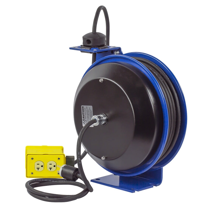 PC17-5010-X by Coxreels | PC Series | Spring Driven Power Cord Reel | 10/3 SO Cord, 30A, 115V | Steel | 50ft Cord Included