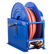 SMP-5100 by Coxreels | SP Series | 1,500 PSI Spring Driven Hose Reel | 3/4" Hose ID, 3/4" FNPT Inlet x 3/4" MNPT Hose End | Steel | 100ft Rubber Hose Included