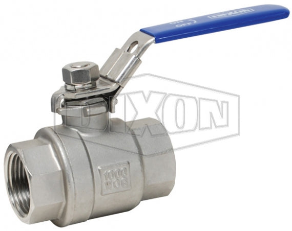 SSLBV100 by Dixon Valve | Ball Valve with Locking Handle | Full Port | 1" Female NPT x 1" Female NPT | 316 Stainless Steel