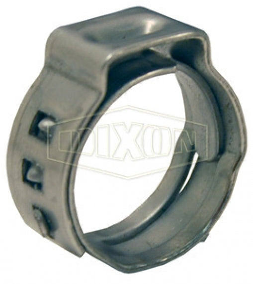 1029 by Dixon Valve | Pinch-On Clamp | Stepless® Ear Clamp | 13/16" Nominal Size | Clamp Range: 0.701" Closed to 0.827" Open | 304 Stainless Steel
