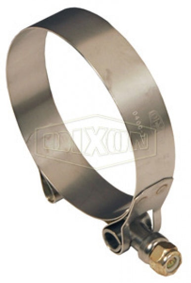 TBC312 by Dixon Valve | Style TBC | T-Bolt Clamp | 3/4" Band Width | Hose OD Range: from 2.88" to 3.19" | 300 Stainless Steel Band | Alloy Steel Bolt