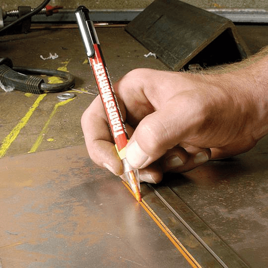 096247 by Markal | TRADES MARKER Refill Pack (12 Sticks) | Orange | Case of 144