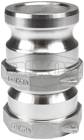 200-A-SSSWIV by Dixon Valve | Swivel Cam & Groove Adapter | Type A | 2" Adapter x 2" Female NPT | 316 Stainless Steel