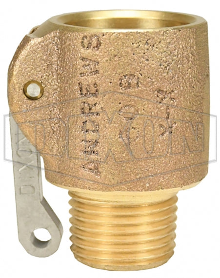 50-B-BR by Dixon Valve | Cam & Groove Coupler | Type B | 1/2" Coupler x 1/2" Male NPT | Brass