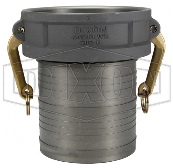 600-C-ALH by Dixon Valve | Cam & Groove Coupler | Type C | 6" Coupler x 6" Hose Shank | Aluminum Hard Coat