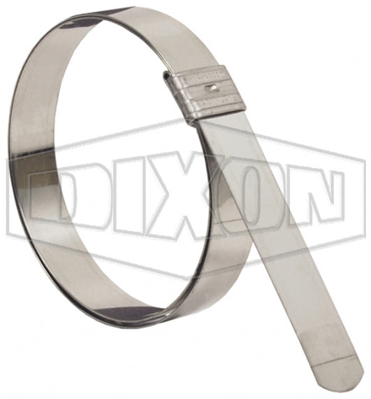 K10 by Dixon Valve | K-Series | Universal Pre-Formed Center Punch Band Clamp | 5/8" Band Width | 2-1/2" Clamp ID | Galvanized Steel Band & Buckle