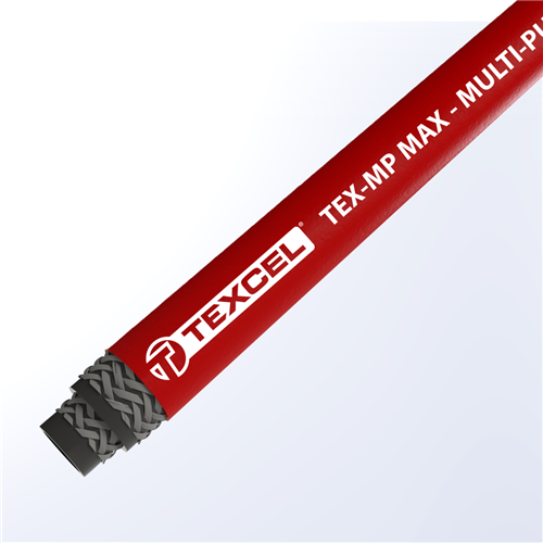 MP-MAX-12-R300-600R by Texcel | TEX-MP MAX Series | Non-Conductive Multi-Purpose Air Hose | 3/4" Hose ID | 300 PSI | Red | 600ft Length
