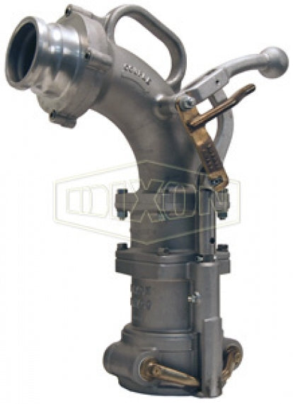 VR6500LPNP by Dixon Valve | Dual Point Vapor Recovery Elbow | Ball Lever | 3" Male Adapter Outlet, Heavy Duty Ball Lever Locking Handle, Without Poppet Valve | Aluminum