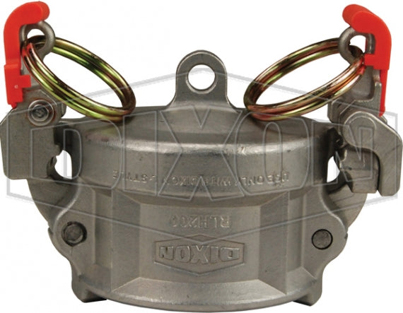 RLH200EZ by Dixon Valve | EZ Boss-Lock Vent-Lock® Safety Cam & Groove Dust Cap | Type H | 2" Size | 316 Stainless Steel