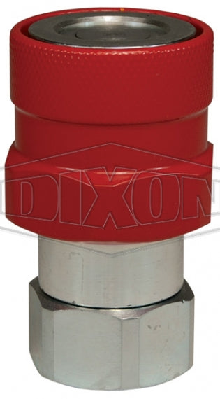 3VEPF4-BOP by Dixon Valve | Hydraulic Quick Disconnect Coupling | VEP-BOP-Series | 1/2" Female NPTF x 3/8" Blowout Preventer Safety End | Socket | FKM Seal | Steel