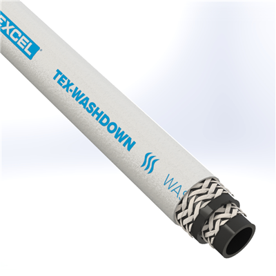 WASH-.75-300 by Texcel | TEX-WASHDOWN Series | Washdown Hose | 3/4" Hose ID | 300 PSI | White | 300ft Length