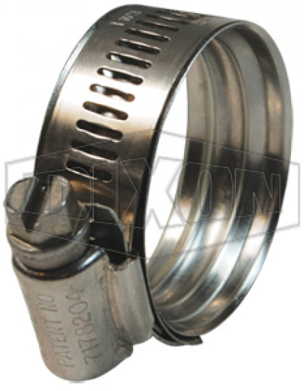 WSS44 by Dixon Valve | Style WSS | WaveSeal Clamp | 9/16" Band Width | Hose OD Range: from 2-1/2" to 3-1/16" | 300 Stainless Steel Band | 410 Stainless Steel Screw