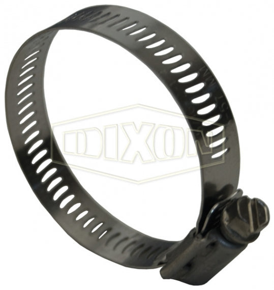 HSS248 by Dixon Valve | Style HSS | Worm Gear Clamp | 9/16" Band Width | Hose OD Range: from 13-1/8" to 16" | SAE 300 Stainless Steel Band & Screw 