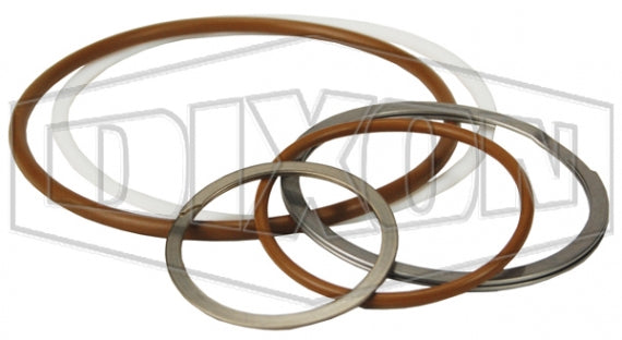 16BOP-SKIT by Dixon Valve | Hydraulic Quick Disconnect Coupling | WS-Series | Heavy-Duty Wingstyle Interchange Coupler Seal Kit | For 2" Body Size | FR FKM Seal