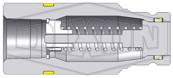 XK3F3 by Dixon Valve | Hydraulic Quick Disconnect Coupling | XK-Series | 3/8" Female NPTF x 3/8" 10K Flushface | Plug | Steel
