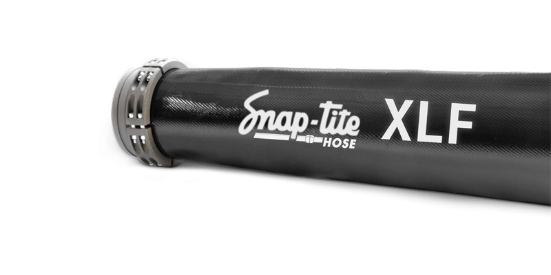 XLF100X100K100S by Snap-Tite | XLF Series | Polyurethane Covered Hose Assembly with Polyester Reinforcement | 10" Hose I.D. with 10" Storzs | 200 PSI | Black | 100ft Length