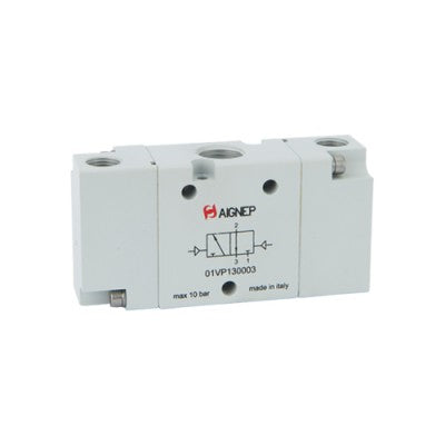 01VP130005 AIGNEP | 01V Control Valves Series | Pneumatic Valve | 3/2 Double Air Pilot 1/2" G-Thread Ports