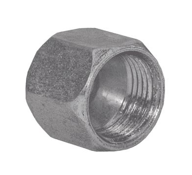 0304C-16 Dixon Zinc Plated Steel JIC Cap - 1-5/16"-12 JIC Cap Nut - 1" Tube OD