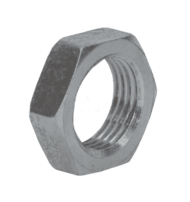 0306-4 Dixon Zinc Plated Steel Bulkhead Lock Nut - 7/16"-20 Bulkhead Lock Nut - 1/4" Tube OD