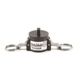 250CAP Banjo Polypropylene Cam Lever Coupling - 2-1/2" Cap - Male Adapter - 50 PSI - Gasket: EPDM