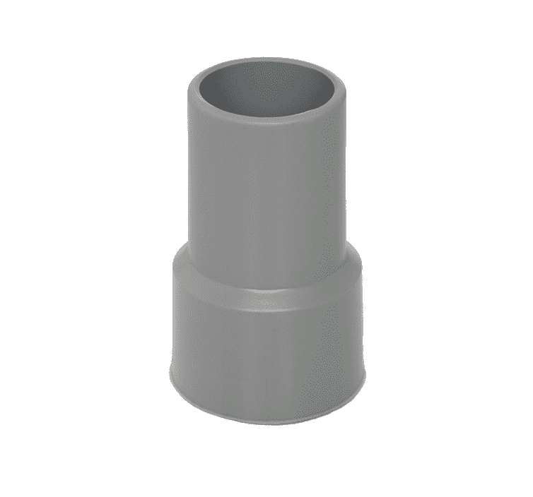 03100755 Flexaust Standard Screw Cuff - 1.25" Hose ID - Gray