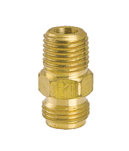 1-2M ZSi-Foster Reusable Hose Fitting - Male Adapter for Female Swivel - 1/4" Female Swivel Adapter with No. 1 Nut - 9/16-20 NS - Brass