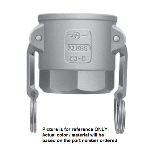 60361500 (15DS) by PT-Coupling | 1-1/2" Coupler x 1-1/2" Female NPSH | Aluminum/HBS | Buna Fuel Resistant & Buna-N Seals