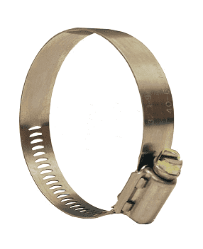 10024 Dixon Style 100 Aero-Seal Clamps - 300 Stainless Steel - 9/16" Band Width - Hose OD Range: 1-4/64" to 2" (Box of 10)