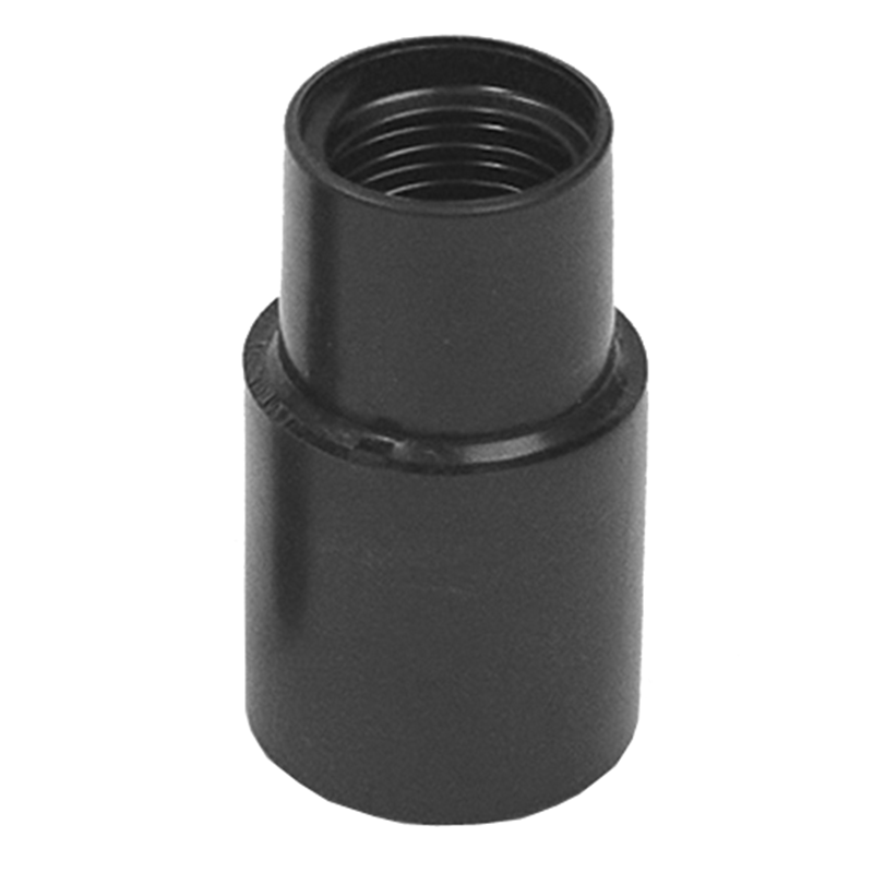 10015EB Flexaust Enlarger Screw Cuff | Enlarges 1" Hose ID to 1.5" Hose ID | Black