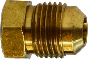 10062 Midland SAE 45° Flare Fitting - Flared Plug - 1/8" Male SAE 45° Flare - Brass