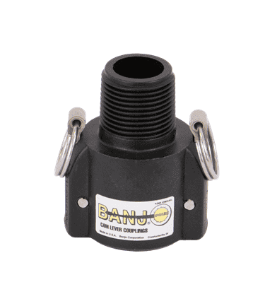 100BB Banjo Polypropylene Cam Lever Coupling - Part B - 1" Female Coupling x 1" Male Thread - British Standard Pipe