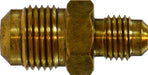 10120 (10-120) Midland SAE 45° Flare Fitting - Reducing Union - 1/2" Male SAE 45° Flare x 1/4" Male SAE 45° Flare - Brass