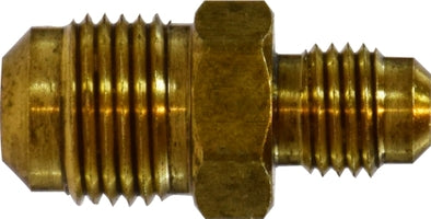 10120 (10-120) Midland SAE 45° Flare Fitting - Reducing Union - 1/2" Male SAE 45° Flare x 1/4" Male SAE 45° Flare - Brass