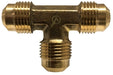 704044-10 Midland Lead Free 45° SAE Flare Fitting - Male Union Tee - 5/8" Male UNF x 5/8" Male UNF x 5/8" Male UNF - Brass