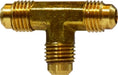 10160 (10-160) Midland SAE 45° Flare Fitting - Union Forged Tee - 5/16" Male SAE 45° Flare - Brass