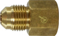 704046-0408 Midland Lead Free 45° SAE Flare Fitting - Female Adapter - 1/4" Male Flare x 1/2" Female NPTF - Brass