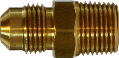 10263SS Midland SAE 45° Flare Fitting - Male Adapter - 3/8" Male SAE 45° Flare x 1/4" Male NPTF - Stainless Steel