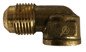 704050-0808 Midland Lead Free 45° SAE Flare Fitting - Female 90° Elbow - 1/2" Male Flare x 1/2" Female Pipe - Brass