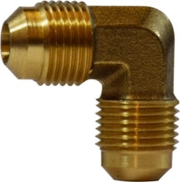 10407 (10-407) Midland SAE 45° Flare Fitting - Forged 90° Flare Elbow - 5/16" Male SAE 45° Flare - Brass