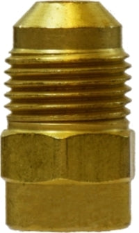 10473 (10-473) Midland SAE 45° Flare Fitting - Flare Reducer - 3/8" Male SAE 45° Flare x 5/8" Female SAE 45° Flare - Brass