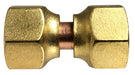 704070-10 Midland Lead Free 45° SAE Flare Fitting - Female Forged Swivel - 5/8" Female Flare UNF x 5/8" Female Flare UNF - Brass