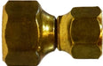 10489 (10-489) Midland SAE 45° Flare Fitting - Forged Reducing Swivel Union - 5/8" Female SAE 45° Flare x 1/2" Female SAE 45° Flare - Brass