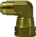 10495 (10-495) Midland SAE 45° Flare Fitting - Forged Swivel 90° Elbow - 1/2" Male SAE 45° Flare x 1/2" Female SAE 45° Flare - Brass