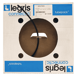 1094P6001 Legris Black Nylon Tubing - 3/8" OD x .275" ID - .050 Wall Thickness - 100ft Roll