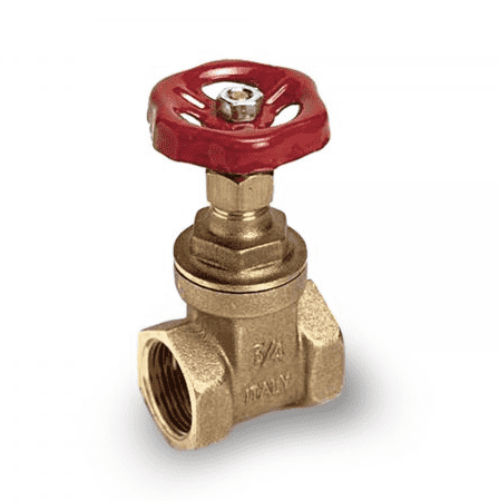 112G00 by RuB Inc. | Gate Valve | 1-1/4" Female NPT x 1-1/4" Female NPT | Brass | Pack of 6