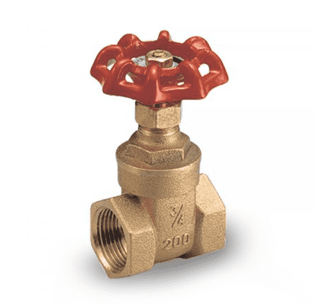 114L41 by RuB Inc. | Gate Valve | 2-1/2" Female NPT x 2-1/2" Female NPT | Heavy Pattern | Brass | Pack of 2