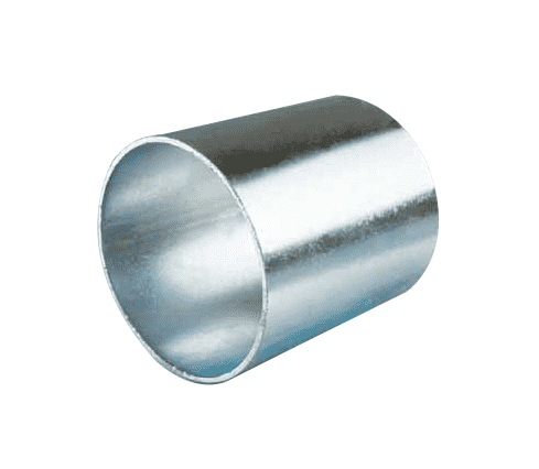 414S40P Jason Industrial Plated Steel Cam and Groove Crimp Sleeve - 4" Hose Size - 4-14/16" Sleeve ID