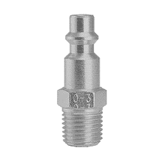 12S-3 ZSi-Foster Quick Disconnect Plug - 1/8" MPT - Free Swivel Under Pressure Steel